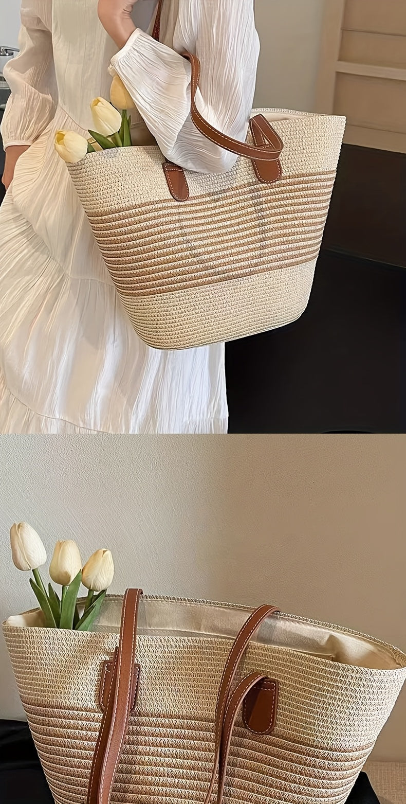 Mala Tote De Palha
